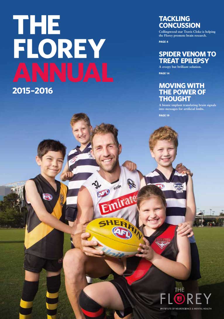 Cover image of 2015 Florey Annual Report