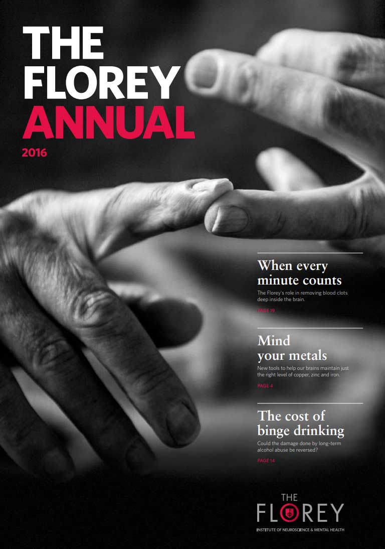 Cover image of 2016 Florey Annual Report