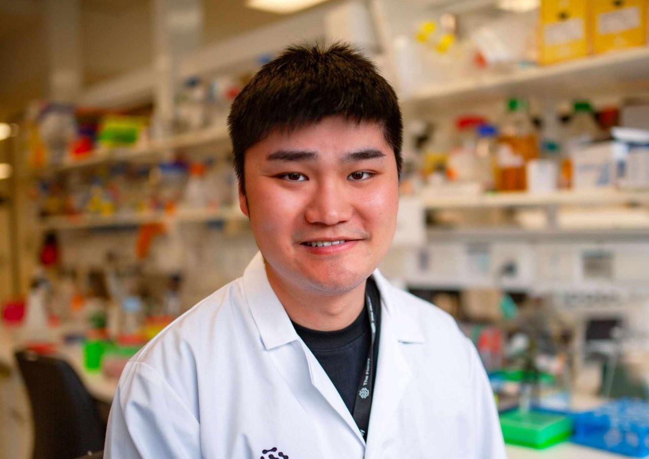 Dr Nicholas Pan standing in a Florey laboratory.