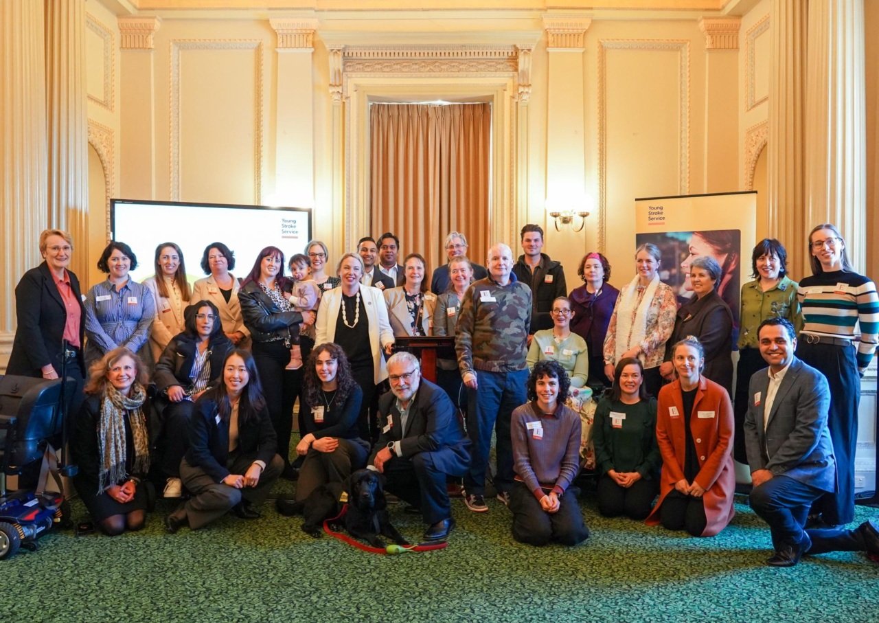 The Young Stroke Service group at Parliament House, Melbourne, Victoria