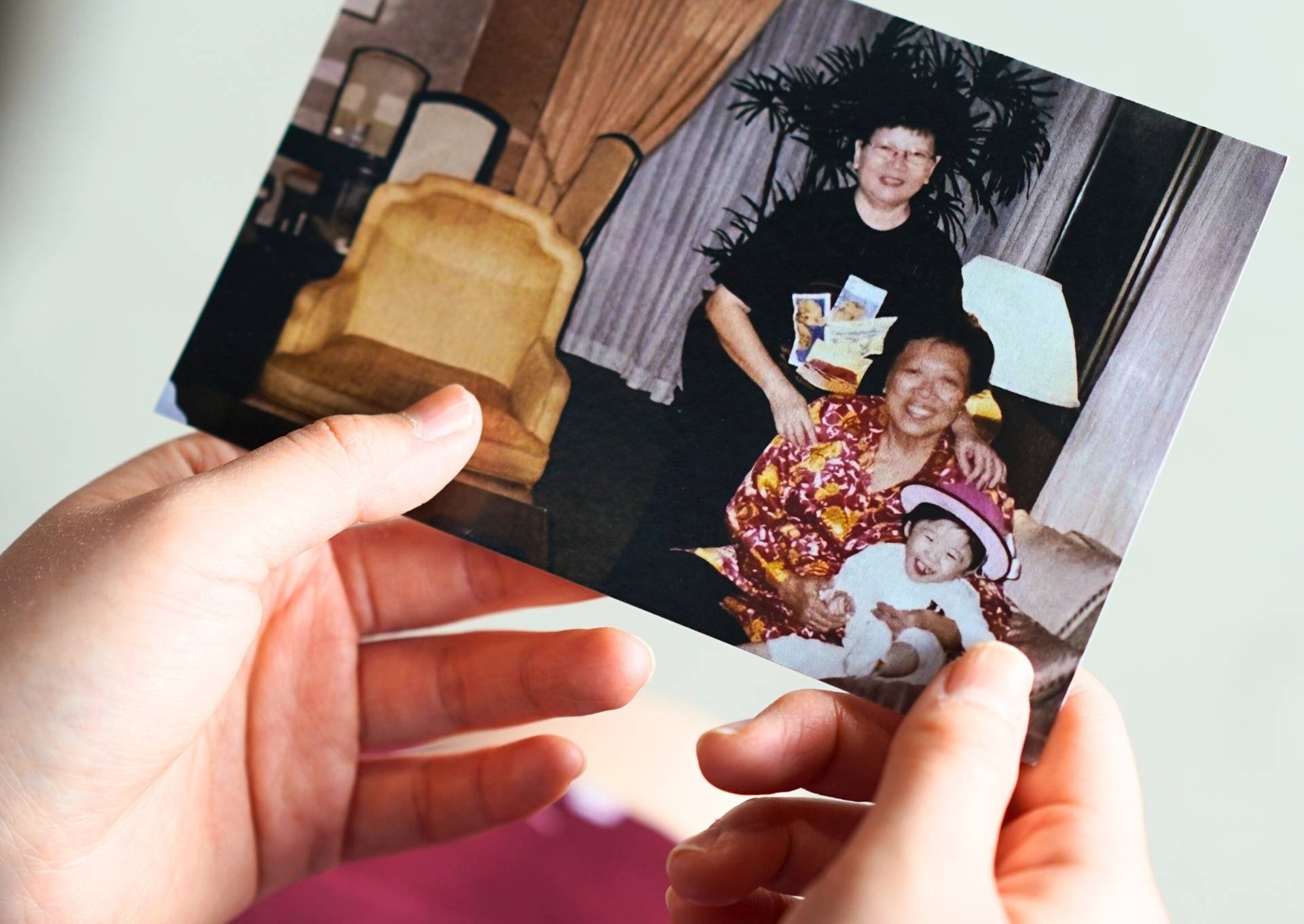 Patricia, held by her late great aunt