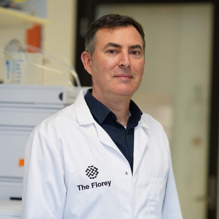Gawain McColl in lab for ferroptosis story