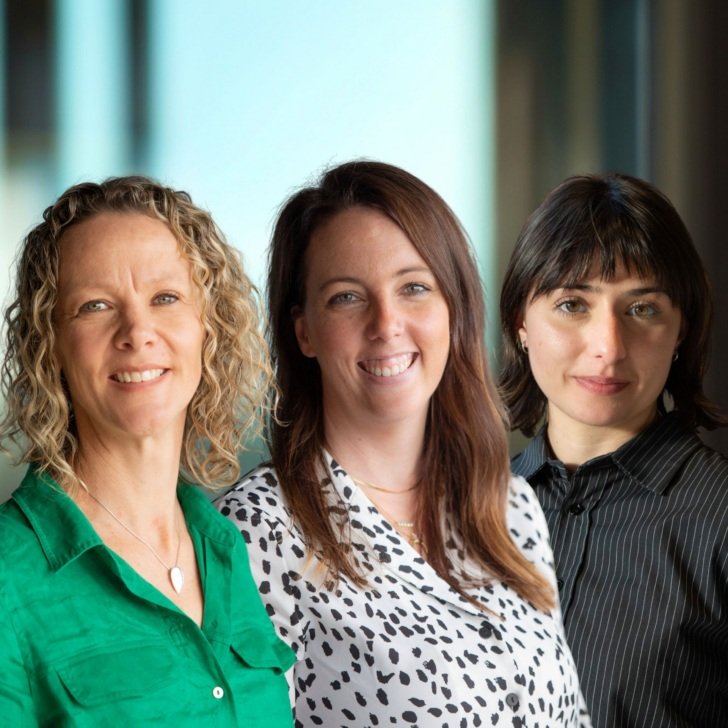 Clare Parish, Samantha Barton, Samuela Pasculli